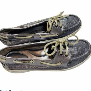Coach Metallic Richelle Boat Shoes‎